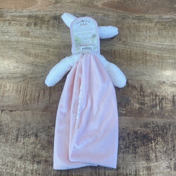 Bunnies by the Bay Buddy Baby Blankie/Comforter soft plush PINK 16"/40cm NEW - Picture 7 of 10